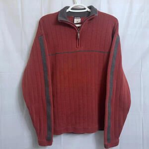 Columbia XCO 1/4 Zip Pullover Sweater Men's Large L Red